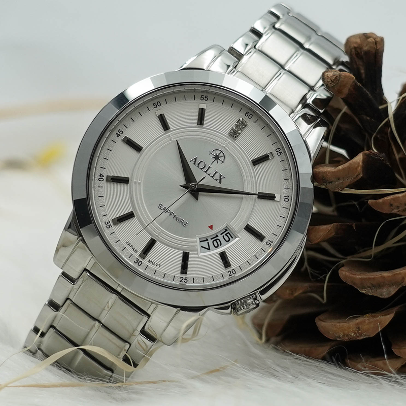 Đồng Hồ Nam Dây Thép Aolix AL-9122G Sapphire Bảo Hành Chính Hãng 5 Năm