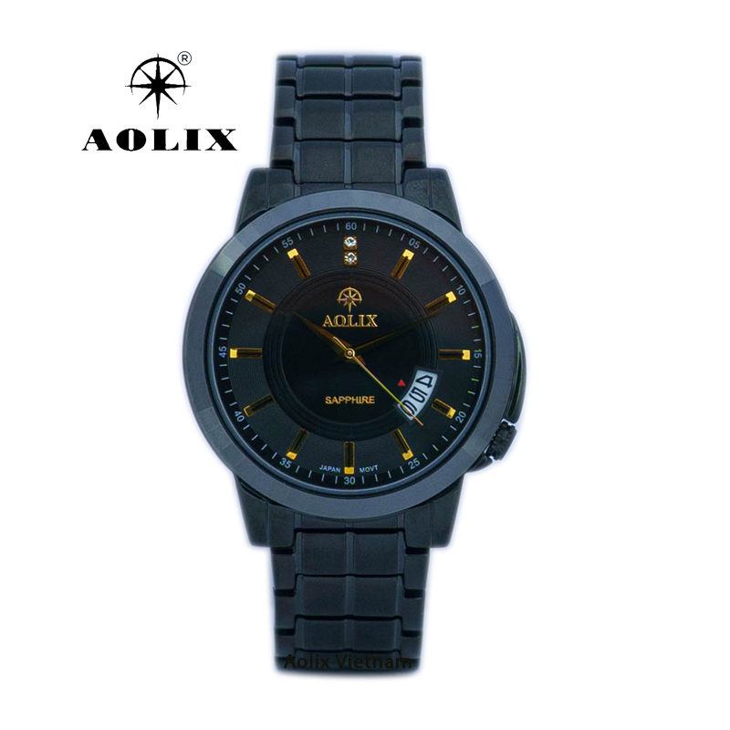 Đồng Hồ Nam Dây Thép Aolix AL-9122G Sapphire Bảo Hành Chính Hãng 5 Năm