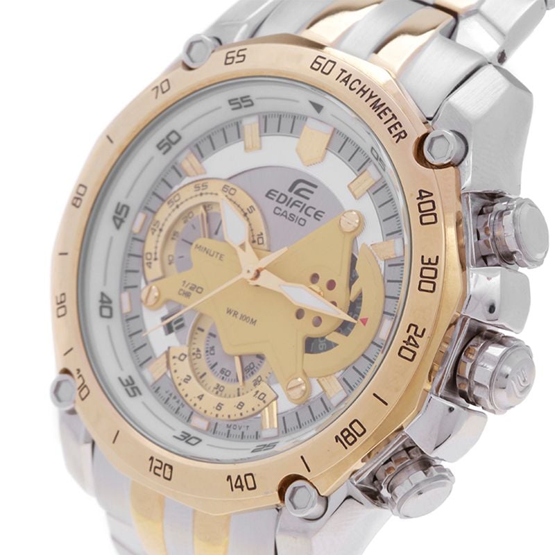 Đồng Hồ Nam Chronograph Casio EF 550 Dây Thép