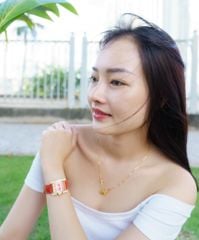 Đồng Hồ Nữ Dây Da Aolix AL-1059L Sapphire Mặt Chữ Nhật