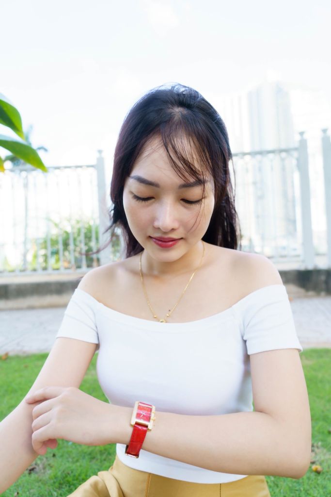 Đồng Hồ Nữ Dây Da Aolix AL-1059L Sapphire Mặt Chữ Nhật