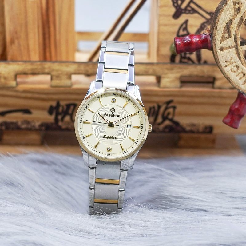 Đồng Hồ Nữ Dây Thép Sunrise 748SWA Sapphire Chính Hãng