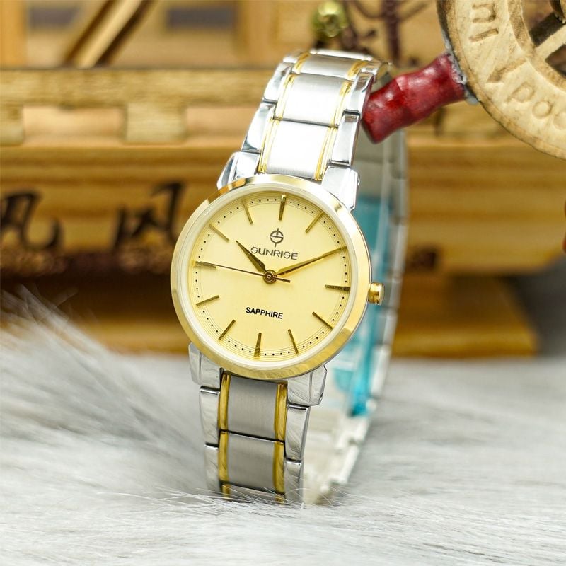 Đồng Hồ Nữ Dây Thép Sunrise DL749SWA Sapphire Bảo Hành Chính Hãng
