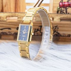 Đồng Hồ Nữ Mặt Chữ Nhật Sunrise DL765SWA Sapphire Dây Thép