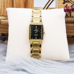 Đồng Hồ Nữ Mặt Chữ Nhật Sunrise DL765SWA Sapphire Dây Thép