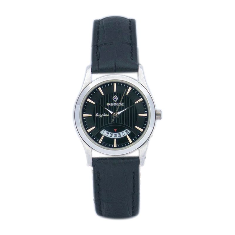Đồng Hồ Nữ Dây Da Sunrise DL-766PWA Sapphire Chính Hãng