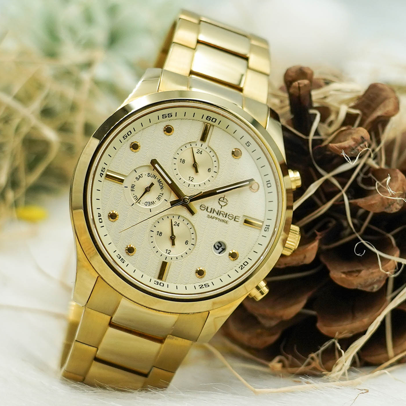 Đồng Hồ Nam 6 Kim Sunrise DM756SWA Sapphire Chính Hãng Nhật Bản