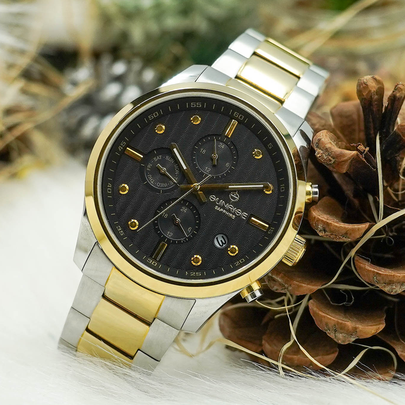 Đồng Hồ Nam 6 Kim Sunrise DM756SWA Sapphire Chính Hãng Nhật Bản