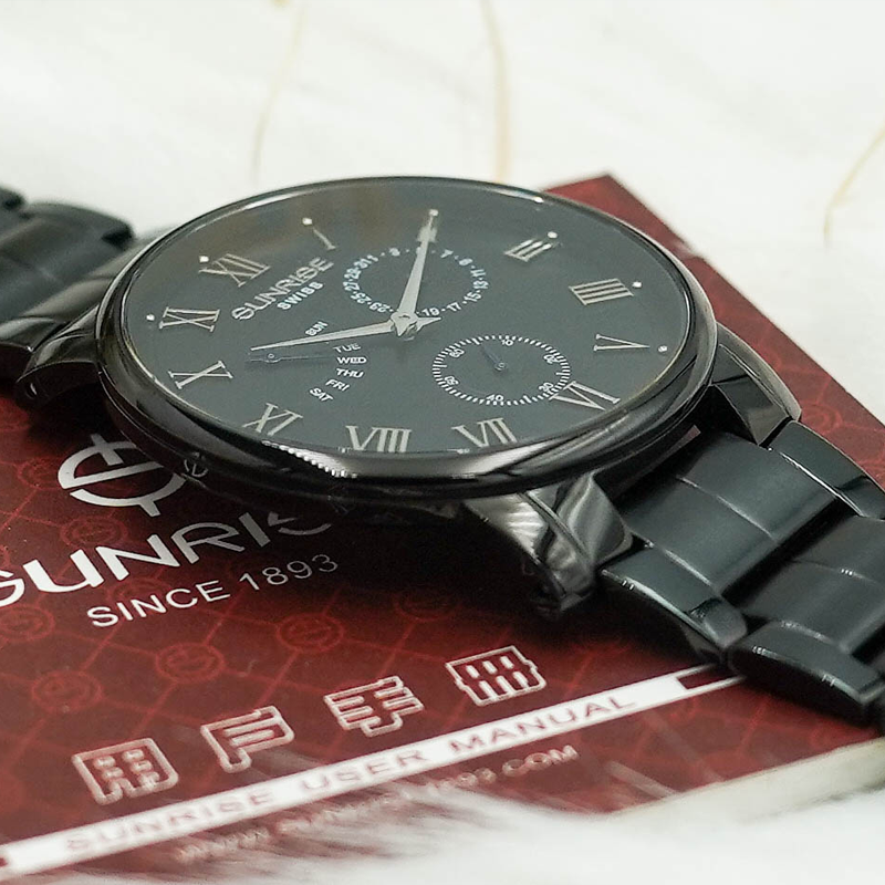 Đồng Hồ Nam Dây Thép 5 Kim Sunrise DM747SWA Sapphire Bảo Hành Chính Hãng