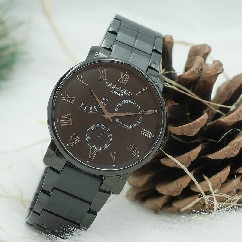 Đồng Hồ Nam Dây Thép 5 Kim Sunrise DM747SWA Sapphire Bảo Hành Chính Hãng