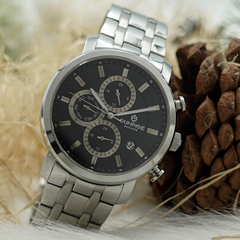 Đồng Hồ Nam Dây Thép 6 Kim Sunrise DM755SWA Sapphire Chính Hãng