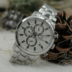 Đồng Hồ Nam Dây Thép 6 Kim Sunrise DM755SWA Sapphire Chính Hãng