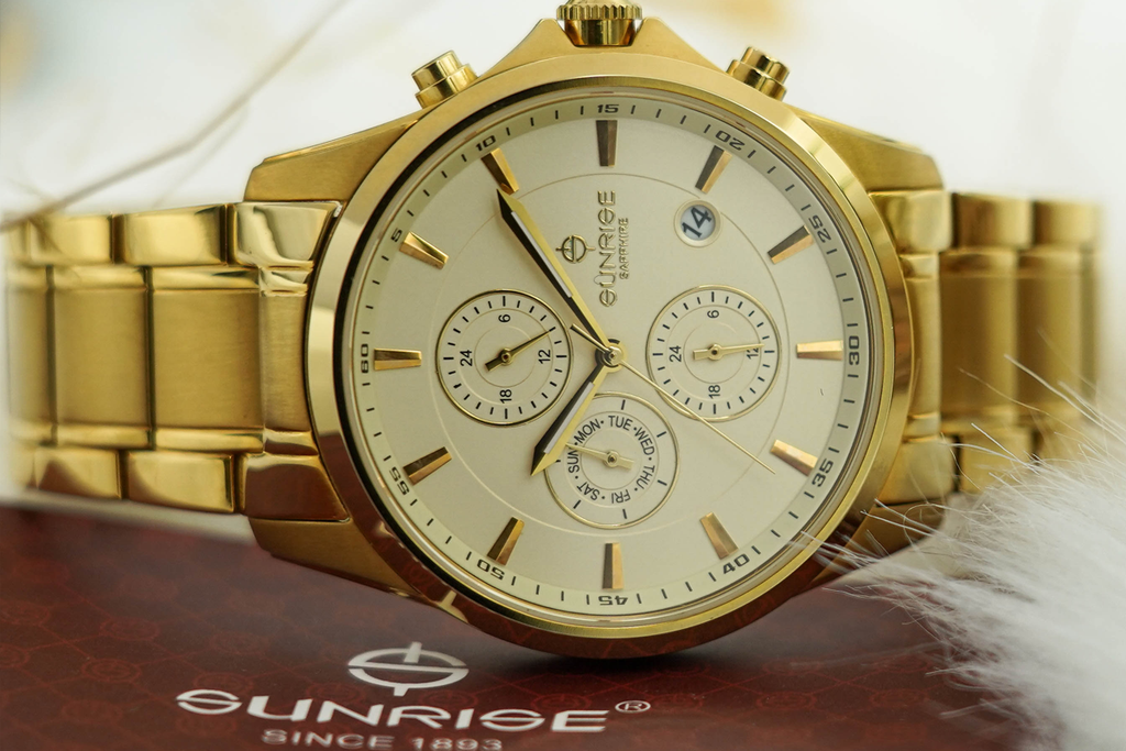 Đồng Hồ Nam Dây Thép 6 Kim Sunrise DM758SWA Sapphire Chính Hãng Nhật Bản