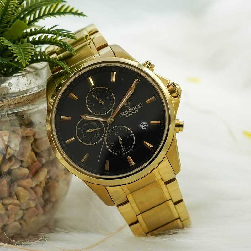 Đồng Hồ Nam Dây Thép 6 Kim Sunrise DM758SWA Sapphire Chính Hãng Nhật Bản