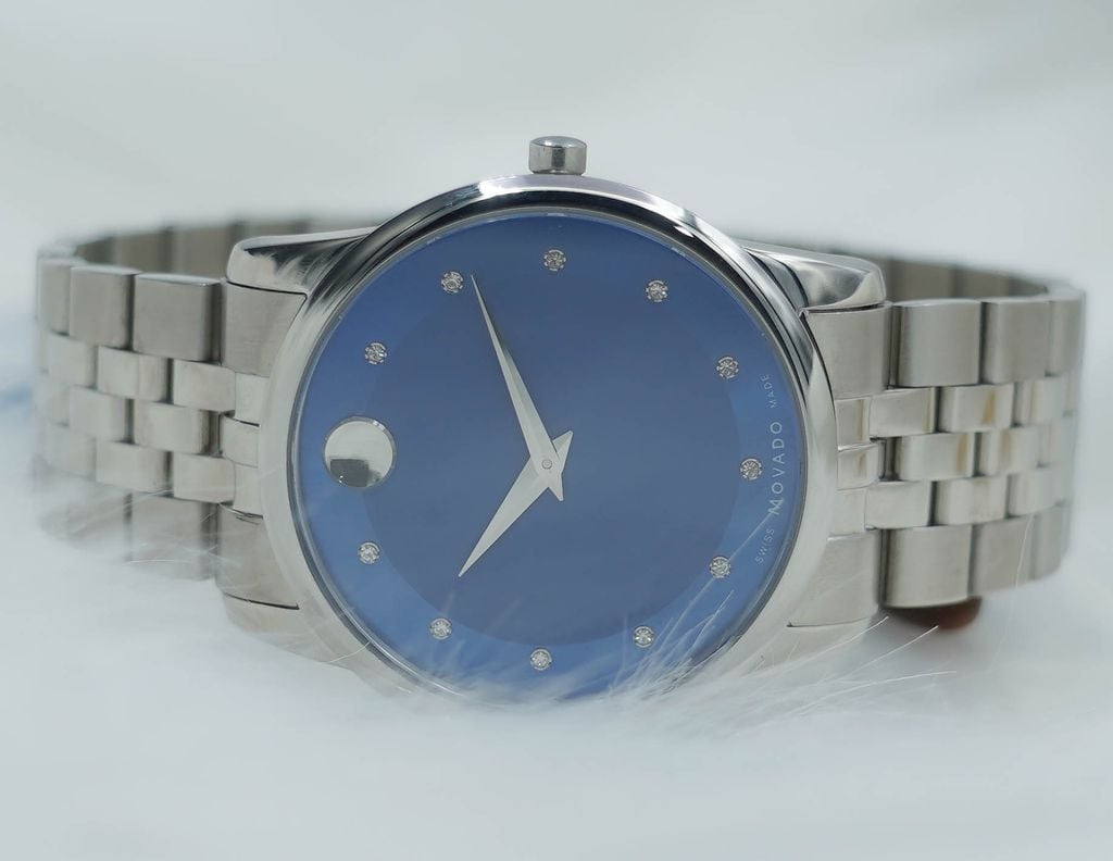 Đồng Hồ Nam Dây Thép Movado 2 Kim 07.1.14.1142 Sapphire