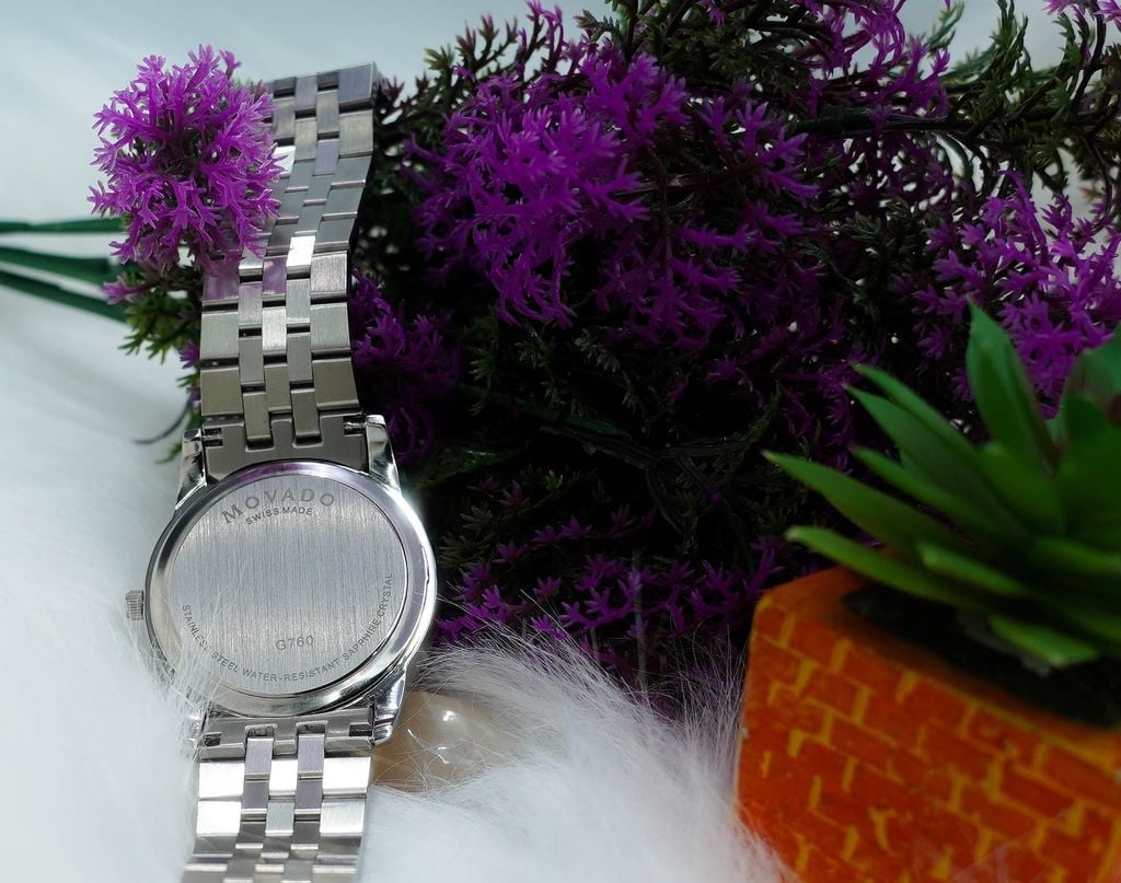Đồng Hồ Movado Nam Dây Thép Sapphire Máy Nhật