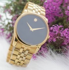 Đồng Hồ Movado Nam Dây Thép Sapphire Máy Nhật