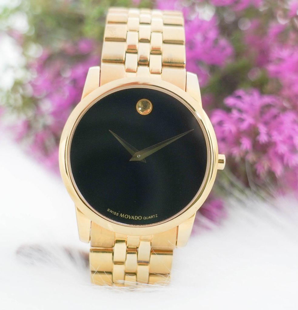 Đồng Hồ Movado Nam Dây Thép Sapphire Máy Nhật