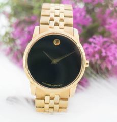 Đồng Hồ Movado Nam Dây Thép Sapphire Máy Nhật