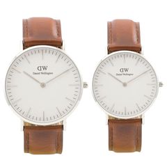 Đồng Hồ Đôi Dây Da DW Sapphire Bảo Hành 12 Tháng