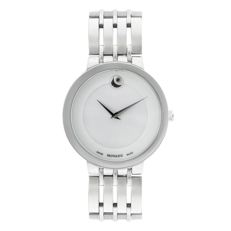 Đồng Hồ Nam Đẹp Movado 1111G Sapphire Dây Thép