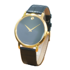 Đồng Hồ Movado Nam Dây Da Kính Sapphire Bảo Hành 12 Tháng