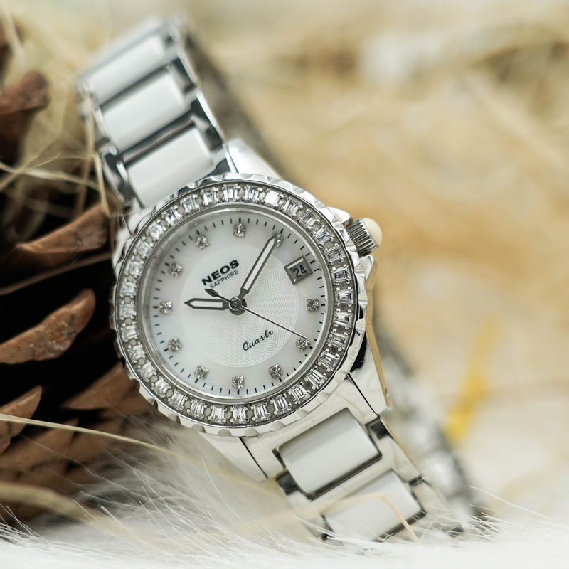Đồng Hồ Nữ Dây Sứ Neos N-20690AL Sapphire Bảo Hành Chính Hãng 5 Năm