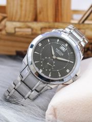 Đồng Hồ Neos N-30830M Nam Dây Thép Bạc Phối Vàng