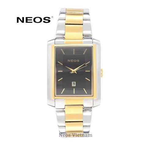 Đồng Hồ Đeo Tay mặt Chữ Nhật Nam Neos N-30856M Dây Thép