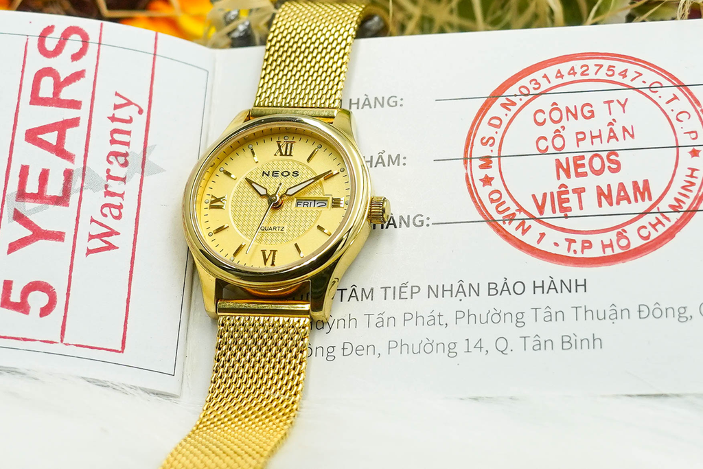 Đồng Hồ Nữ Dây Lưới Neos N-30869L Sapphire Bảo Hành Chính Hãng