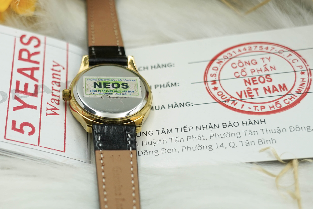 Đồng Hồ Nữ Dây Da Neos N-30869L Sapphire Bảo Hành Chính Hãng 5 Năm