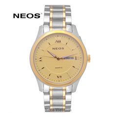 Đồng Hồ Neos N-30869M Nam Dây Thép Vàng