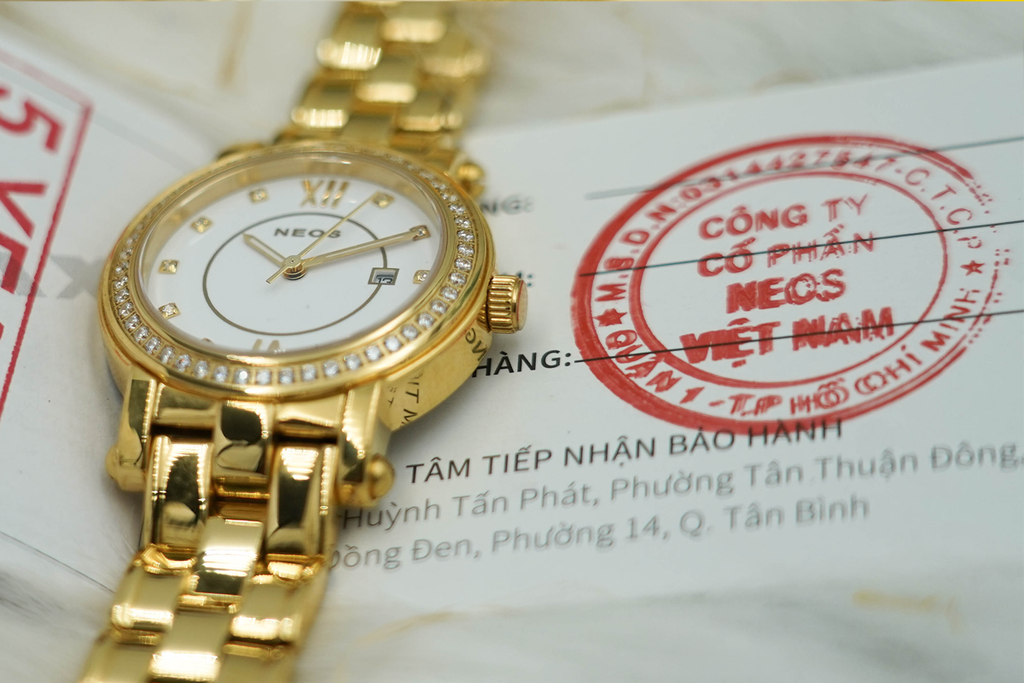 Đồng Hồ Nữ Dây Thép Neos N-30882L Sapphire Bảo Hành Chính Hãng 5 Năm