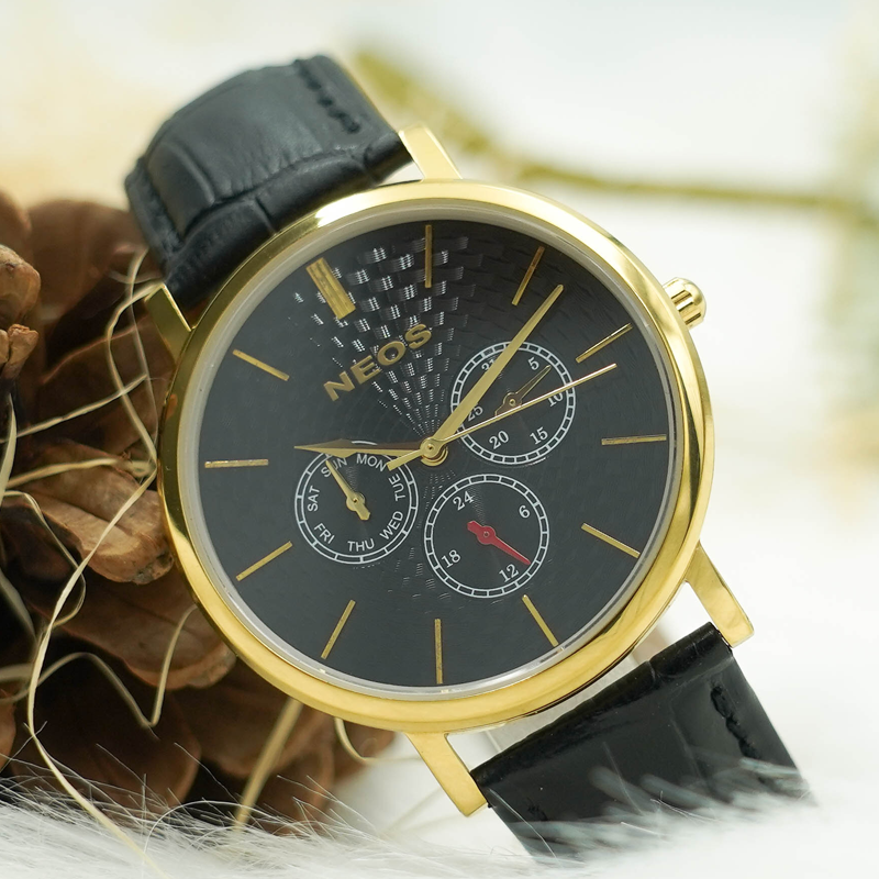 Đồng Hồ Nam Dây Da Neos N-30887M Sapphire Chính Hãng