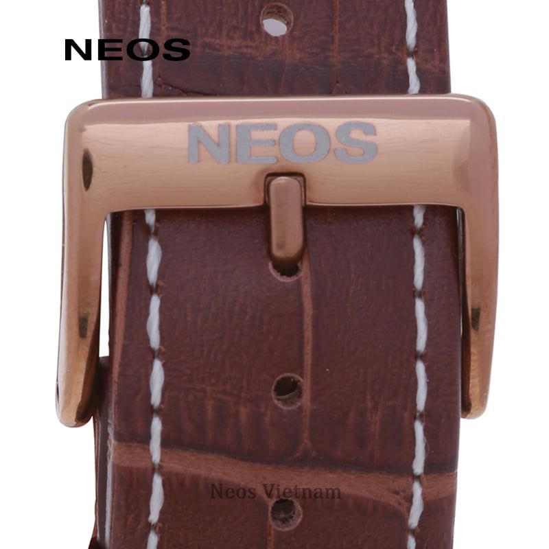 Đồng Hồ 6 Kim Nam Dây Da Neos N-40653M Sapphire Chính Hãng