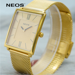 Đồng Hồ Mặt Vuông Neos N-40674M Nam Dây Lưới