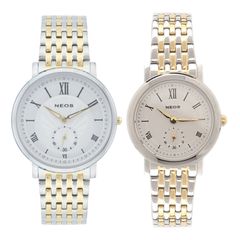 Đồng Hồ Đôi Dây Thép Neos N-40675 Sapphire Bảo Hành Chính Hãng 5 Năm