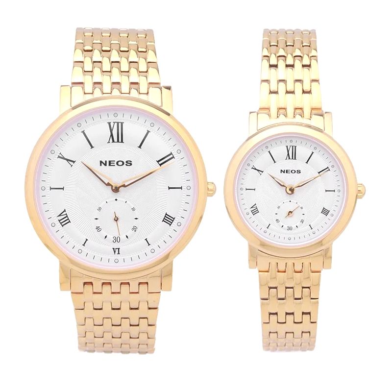 Đồng Hồ Đôi Dây Thép Neos N-40675 Sapphire Bảo Hành Chính Hãng 5 Năm