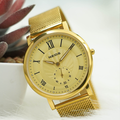 Đồng Hồ Nam Dây Lưới Neos N-40675G Sapphire Bảo Hành Chính Hãng 5 Năm