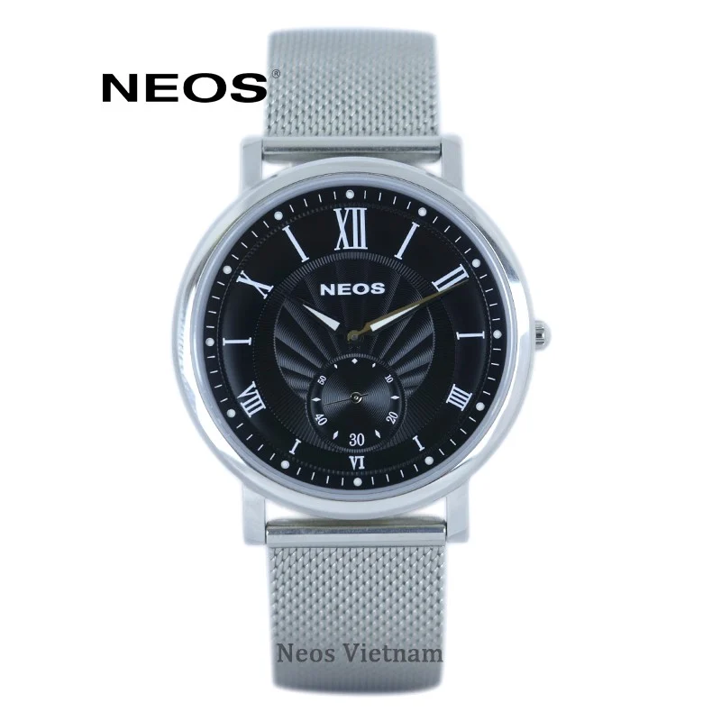 Đồng Hồ Nam Dây Lưới Neos N-40675G Sapphire Bảo Hành Chính Hãng 5 Năm