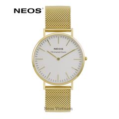 Đồng hồ Nam Đẹp Neos N-40687M Thời Trang Dây Thép Vàng