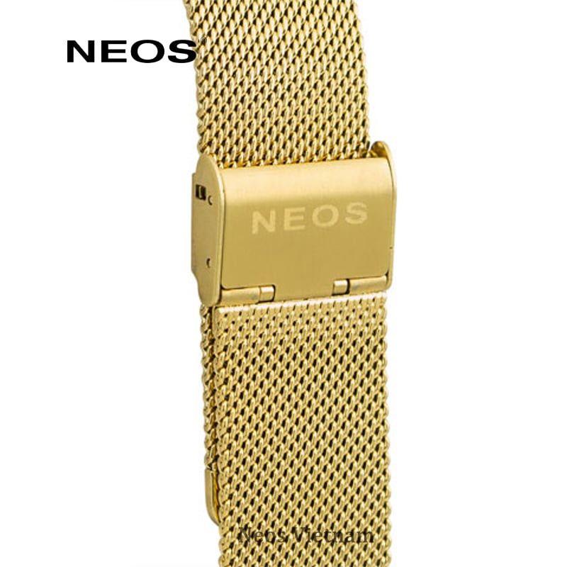 Đồng hồ Nam Đẹp Neos N-40687M Thời Trang Dây Thép Vàng