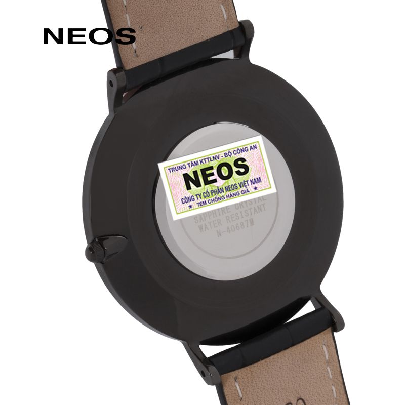 Đồng Hồ Dây Da Chính Hãng Neos N-40687M Nam Sapphire