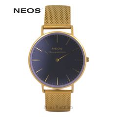 Đồng hồ Nam Đẹp Neos N-40687M Thời Trang Dây Thép Vàng