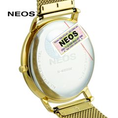 Đồng Hồ Đeo Tay Nam Neos N-40689M Dây Lưới Vàng Chính Hãng