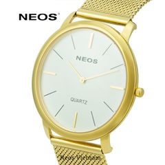 Đồng Hồ Đeo Tay Nam Neos N-40689M Dây Lưới Vàng Chính Hãng