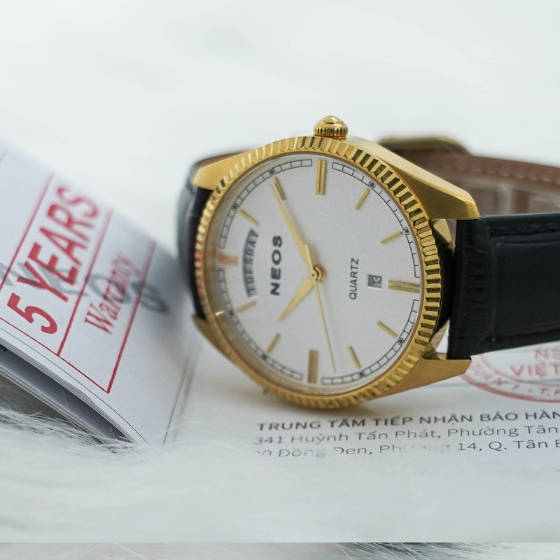 Đồng Hồ Nam Dây Da Neos N-40703M Sapphire Bảo Hành Chính Hãng 5 Năm