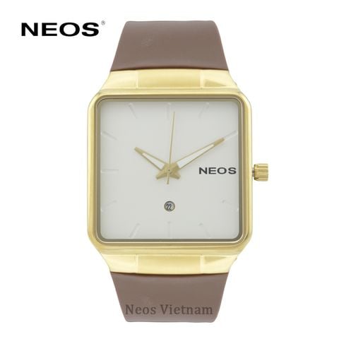 Đồng Hồ Nam Mặt Vuông Dây Nhựa Neos N-40704M Sapphire
