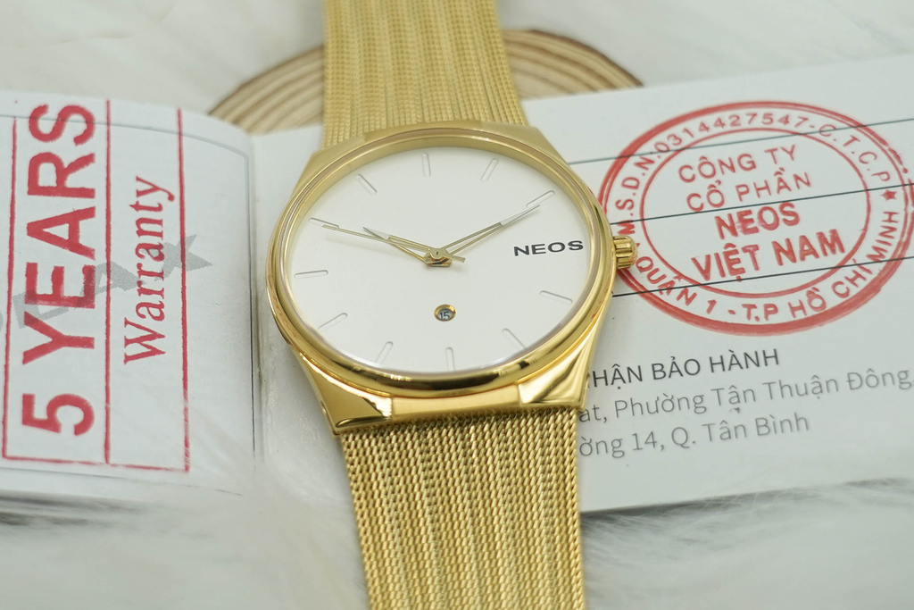 Đồng Hồ Nam Dây Lưới Neos N-40713M Sapphire Bảo Hành Chính Hãng 5 Năm