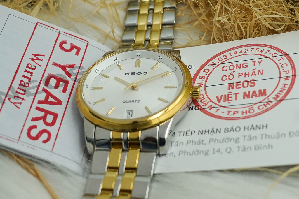 Đồng Hồ Nam Dây Thép Neos N-40716M Sapphire Bảo Hành Chính Hãng 5 Năm